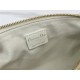 DIOR CLUB BAG Cannage Lambskin White High