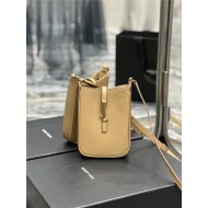 LE 5 À 7 MINI VERTICAL LEATHER Beige High