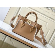 Louis Vuitton ON MY SIDE PM Calf leather and perforated calf leather M21585 Arizona Brown High