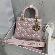 SMALL LADY Dior MY ABCDior BAG Cannage Lambskin Iridescent Pink High