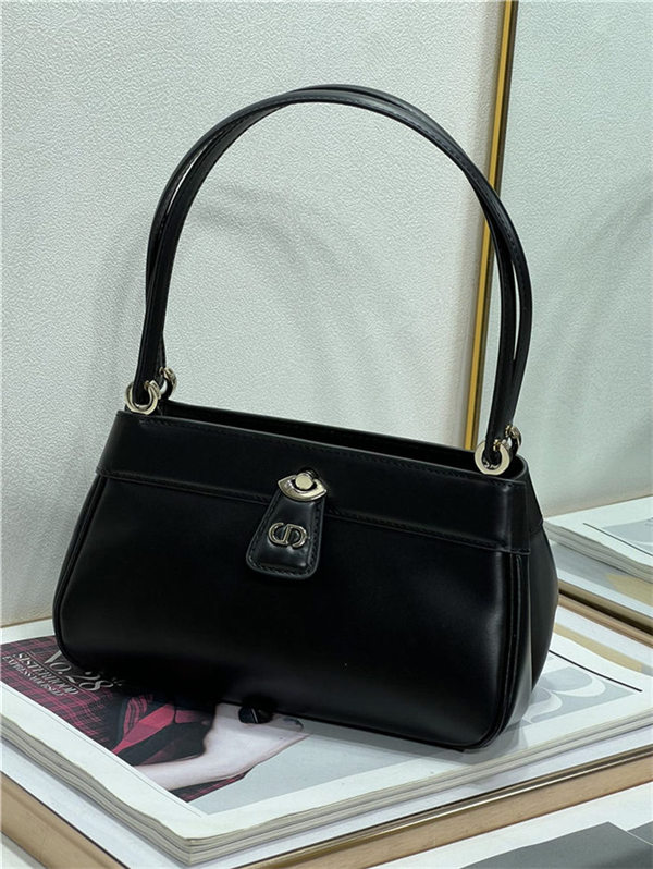 DIOR KEY SMALL BAG Box Calfskin Black High