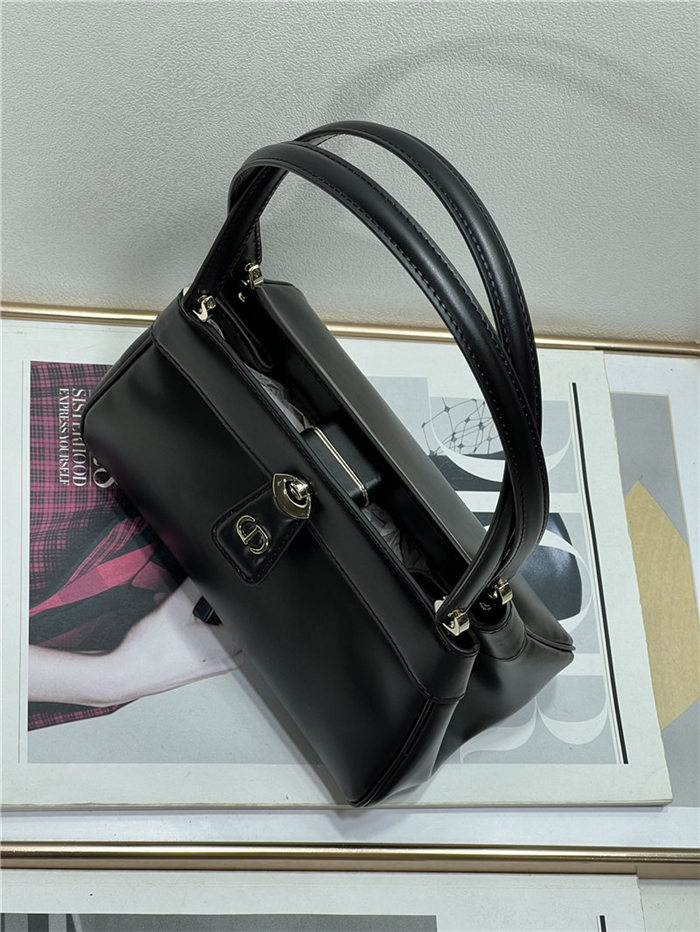 DIOR KEY SMALL BAG Box Calfskin Black High