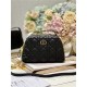 DIOR CARO D-COSY MINI BAG Supple Cannage Calfskin Black High