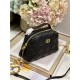 DIOR CARO D-COSY MINI BAG Supple Cannage Calfskin Black High