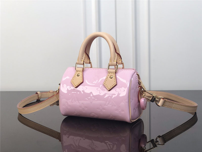 Louis Vuitton Nano Speedy Bag Monogram Vernis Calfskin High