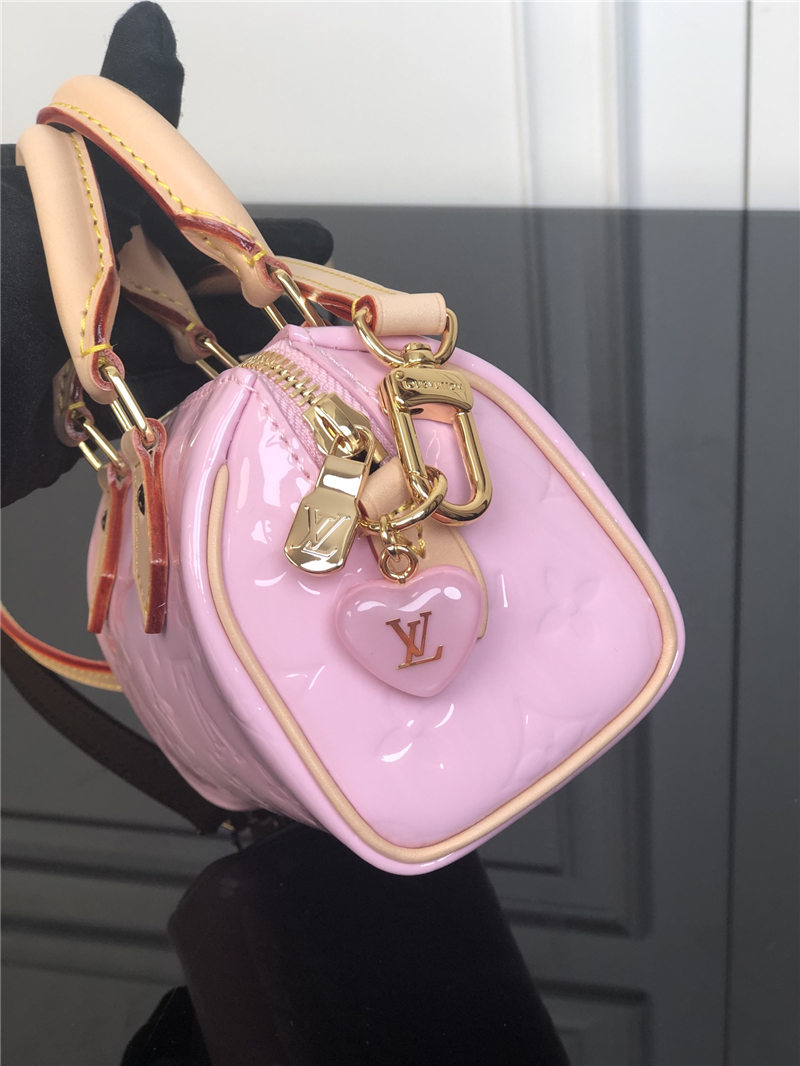 Louis Vuitton Nano Speedy Bag Monogram Vernis Calfskin High