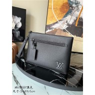 Louis Vuitton Takeoff Pouch grained calf leather M69837 Black High