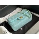 Chanel Mini Classic Flap Bag Tweed Green High