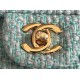 Chanel Mini Classic Flap Bag Tweed Green High