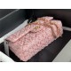 Chanel Medium Classic Flap Bag Tweed Pink-II High