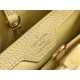 Louis Vuitton Capucines MM Taurillon leather and canvas M59969/M48865 Yellow High