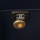 Chanel MINI FLAP BAG WITH TOP HANDLE AS3886 Shiny Calfskin & Gold-Tone Metal Black A