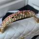 Chanel CLUTCH WITH CHAIN AP3240 Calfskin & Gold-Tone Metal White A