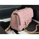 Chanel Mini Classic Flap Bag Tweed Pink-II High