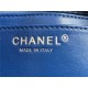 Chanel Mini Classic Flap Bag Tweed Blue High