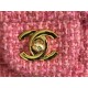 Chanel Mini Classic Flap Bag Tweed Rose-Red High