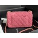 Chanel Mini Classic Flap Bag Tweed Rose-Red High