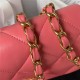 Chanel MINI FLAP BAG Lambskin,Plexi & Gold-Tone Metal AS3979 Pink A