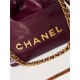 Chanel 22 MINI HANDBAG Shiny Calfskin Burgundy & Gold-Tone Metal AS3980 High