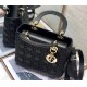 MEDIUM LADY Dior BAG Cannage Lambskin Black High 