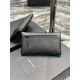 YSL West Hollywood Pouch GRAIN DE POUDRE EMBOSSED LEATHER High