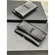 YSL West Hollywood Pouch GRAIN DE POUDRE EMBOSSED LEATHER High