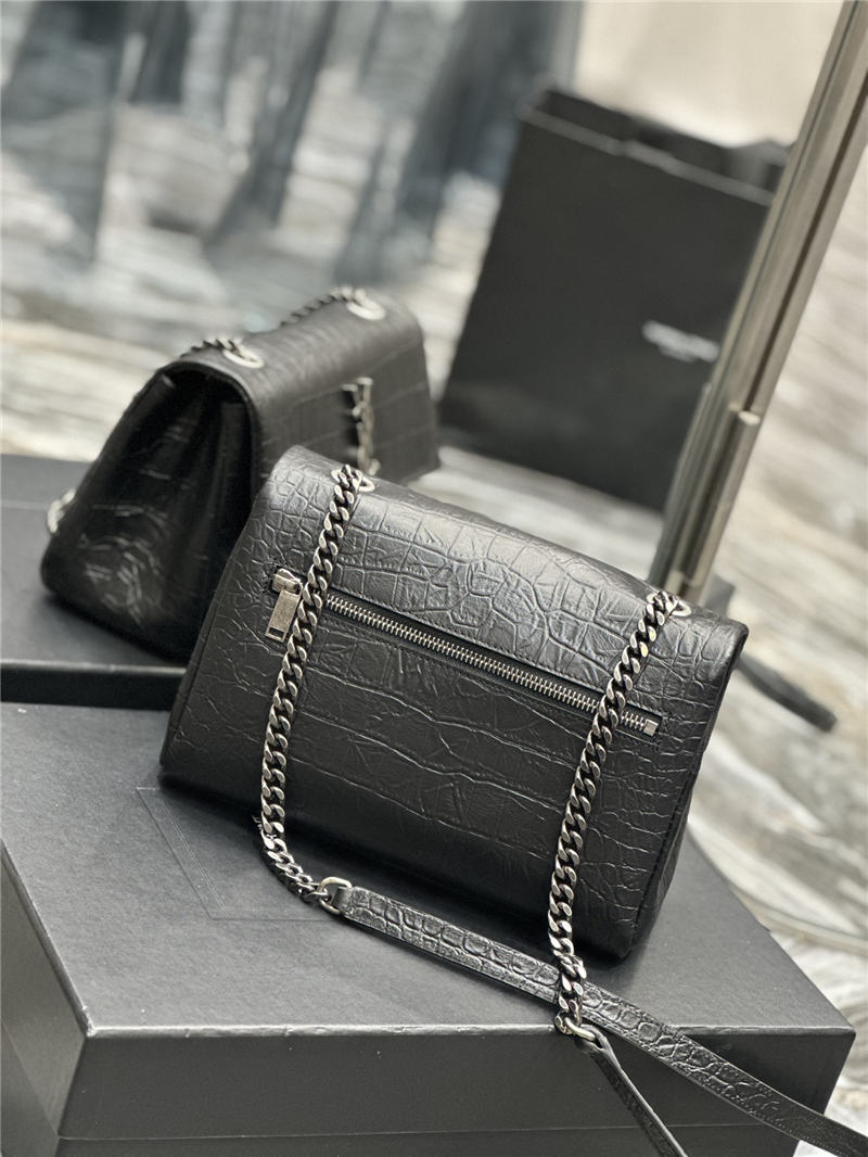 YSL West Hollywood Small Crocodile High