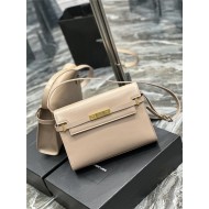 MANHATTAN SHOULDER BAG IN BOX SAINT LAURENT LEATHER High