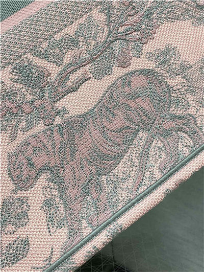 LARGE Dior BOOK TOTE Toile de Jouy Embroidery Pink&Grey High