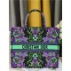 LARGE Dior BOOK TOTE Dior Indian Purple Embroidery High