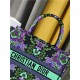 MEDIUM Dior BOOK TOTE Dior Indian Purple Embroidery High