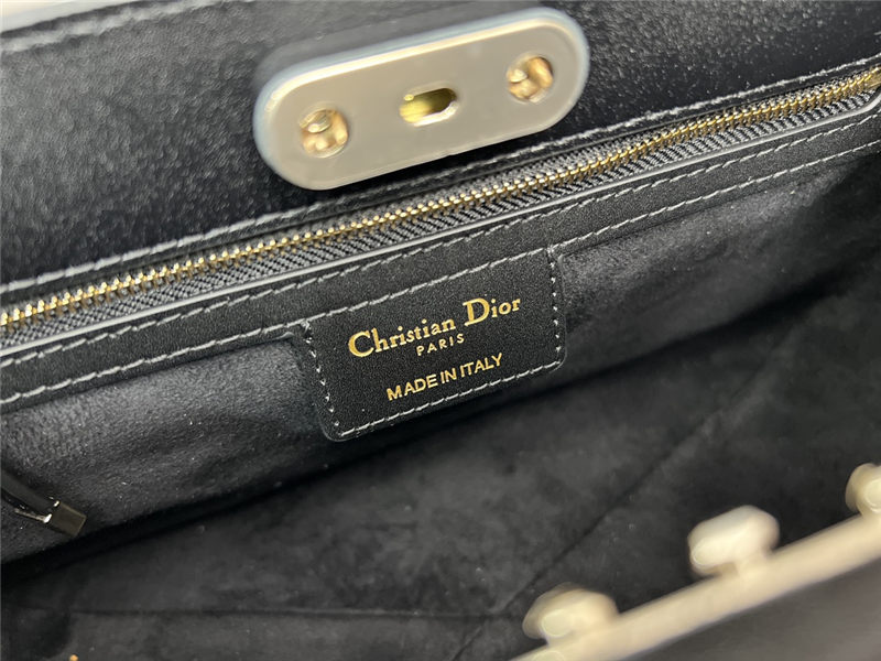 DIOR KEY MEDIUM BAG Box Calfskin Black High