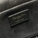 MEDIUM CD SIGNATURE VANITY CASE Calfskin with Embossed CD Signature Black High