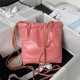 Chanel 22 MINI HANDBAG Shiny Calfskin Pink-Dk & Gold-Tone Metal AS3980 High