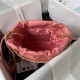 Chanel 22 MINI HANDBAG Shiny Calfskin Pink-Dk & Gold-Tone Metal AS3980 High