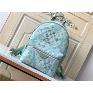 Louis Vuitton DISCOVERY BACKPACK PM Monogram Aquagarden coated canvas Crystal Blue M22519 High