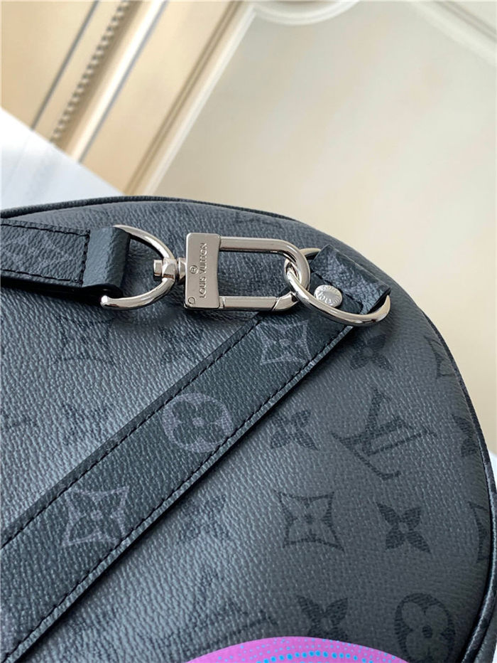 Louis Vuitton LV x YK Keepall 45 Monogram Eclipse Reverse coated canvas with colorful Pumpkin print M46441 High