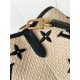 Louis Vuitton NÉONOÉ MM BAG Lotus cotton M23080 Beige Noir High