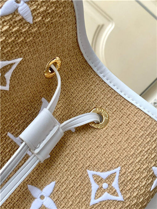 Louis Vuitton NÉONOÉ MM BAG Lotus cotton M22852 Beige High