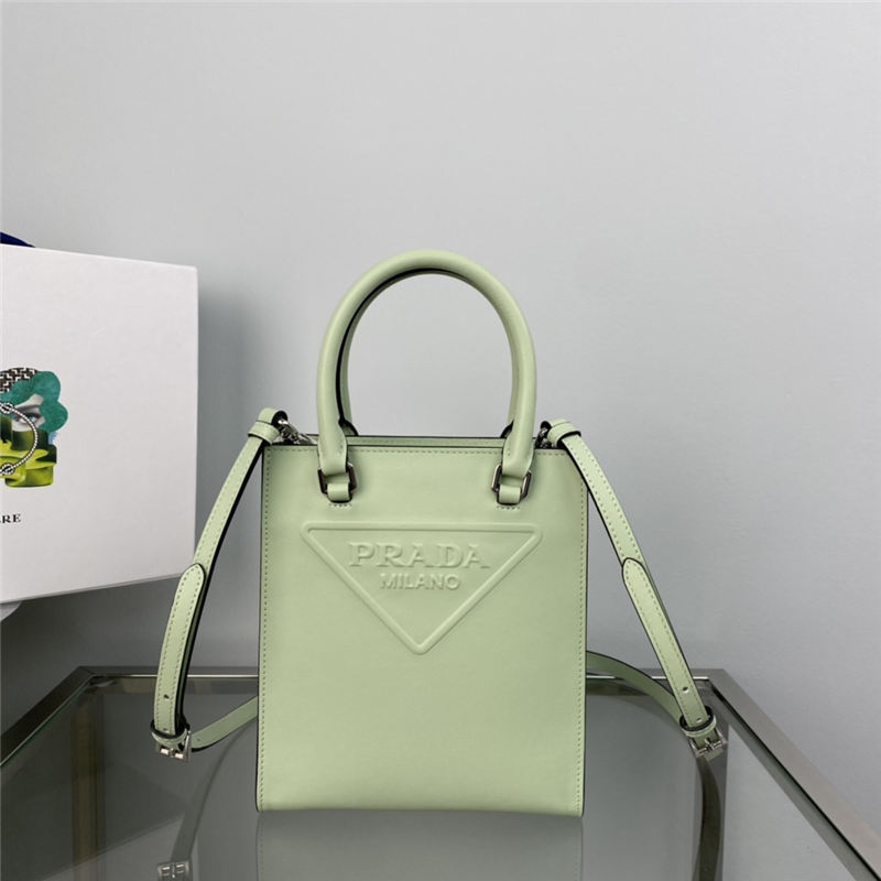 Small Saffiano leather handbag 1BA333 Green High