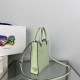 Small Saffiano leather handbag 1BA333 Green High