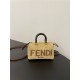 Fendi By The Way Mini Boston bag Straw Natural High