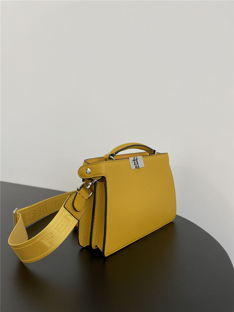 Peekaboo ISeeU XCross leather bag Yellow High