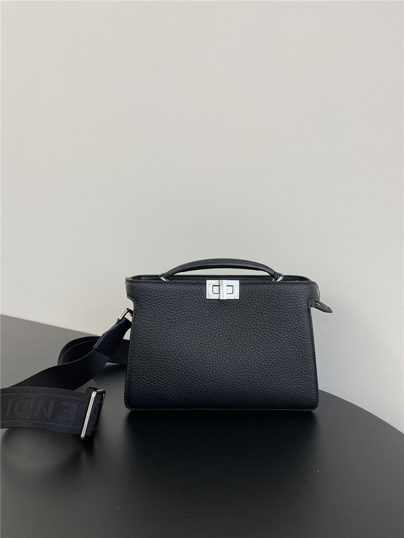 Peekaboo ISeeU XCross leather bag Black High