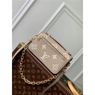 Louis Vuitton POCHETTE MÉTIS EAST WEST Monogram Empreinte embossed cowhide leather M23081 High