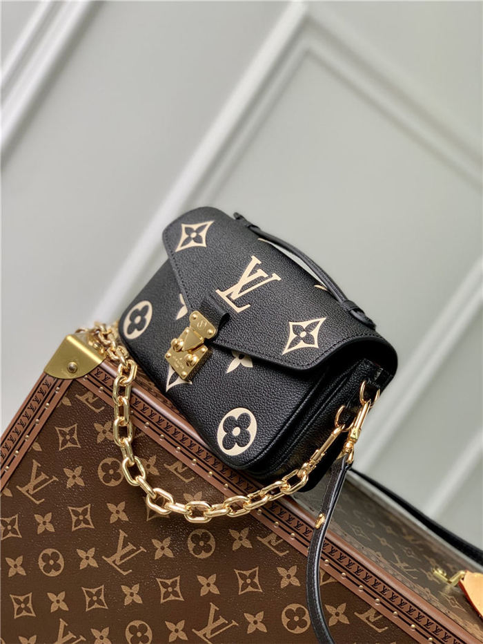 Louis Vuitton POCHETTE MÉTIS EAST WEST Monogram Empreinte embossed cowhide leather M46596 High