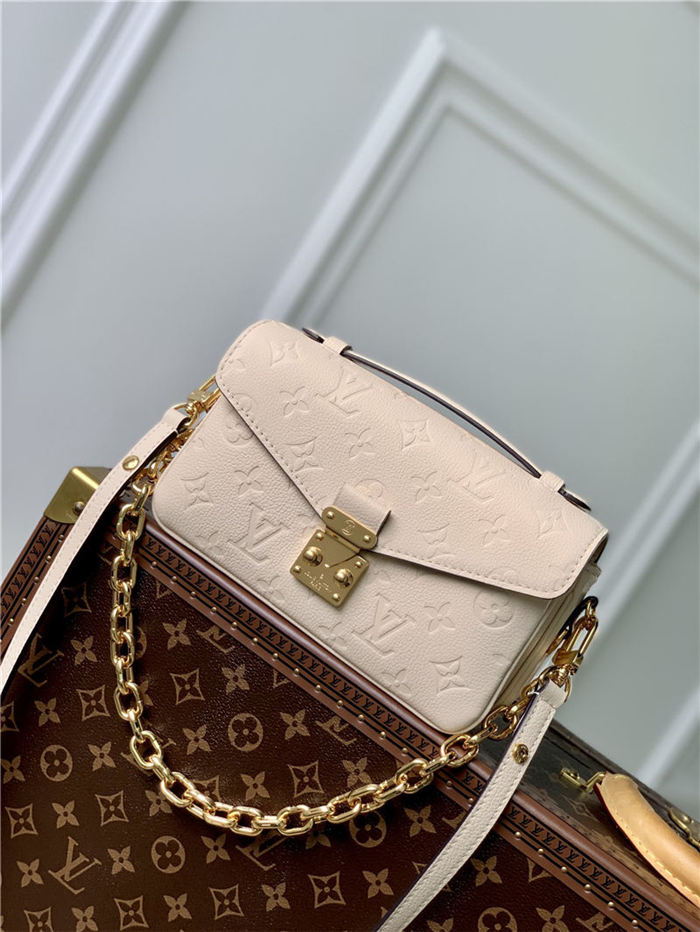 Louis Vuitton POCHETTE MÉTIS EAST WEST Monogram Empreinte embossed cowhide leather M22942 High