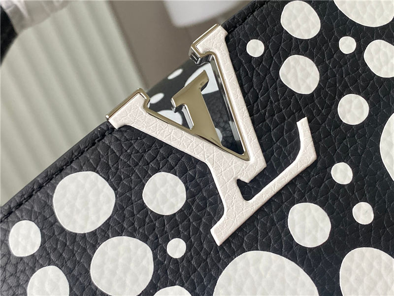 Louis Vuitton Capucines BB Taurillon LV x YK leather M21692/M48865 Black/White High