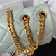 Chanel SUPERMINI FLAP BAG AS4040 Lambskin & Gold-Tone Metal Blue-I High