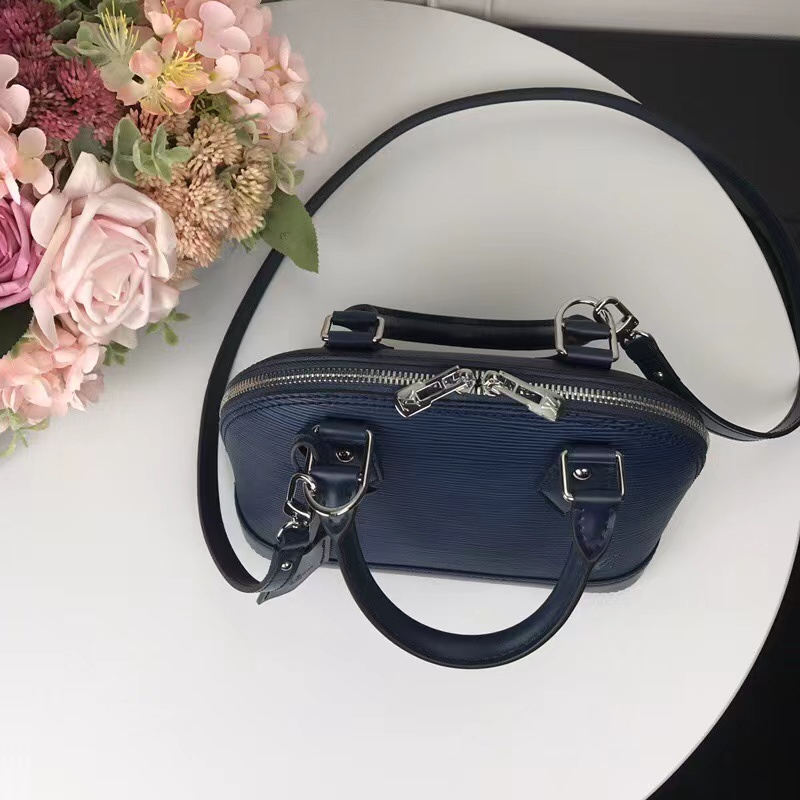 Louis Vuitton Alma BB Bag Epi Leather M40855 Navy High